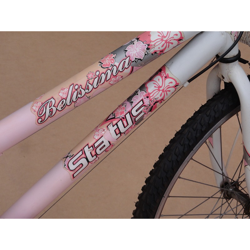 Bicicleta Feminina Status Belíssima Aro 24 18 Marchas Usada
