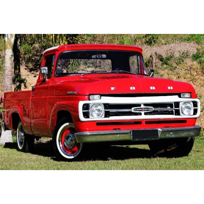 Bojo Alojamento Farol F-100 F-600 Twin Beam 1971 Original Usado - Par