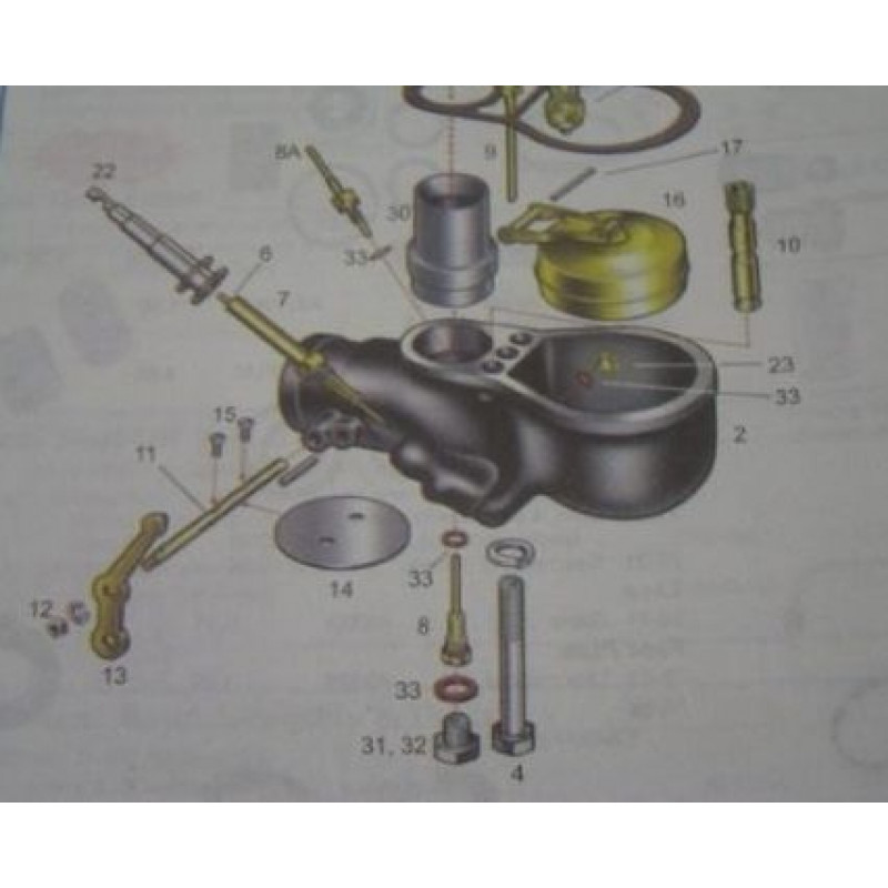 Peça Carburador Borboleta Eixo Afogador Zenith Ford 28 à 31 Importado