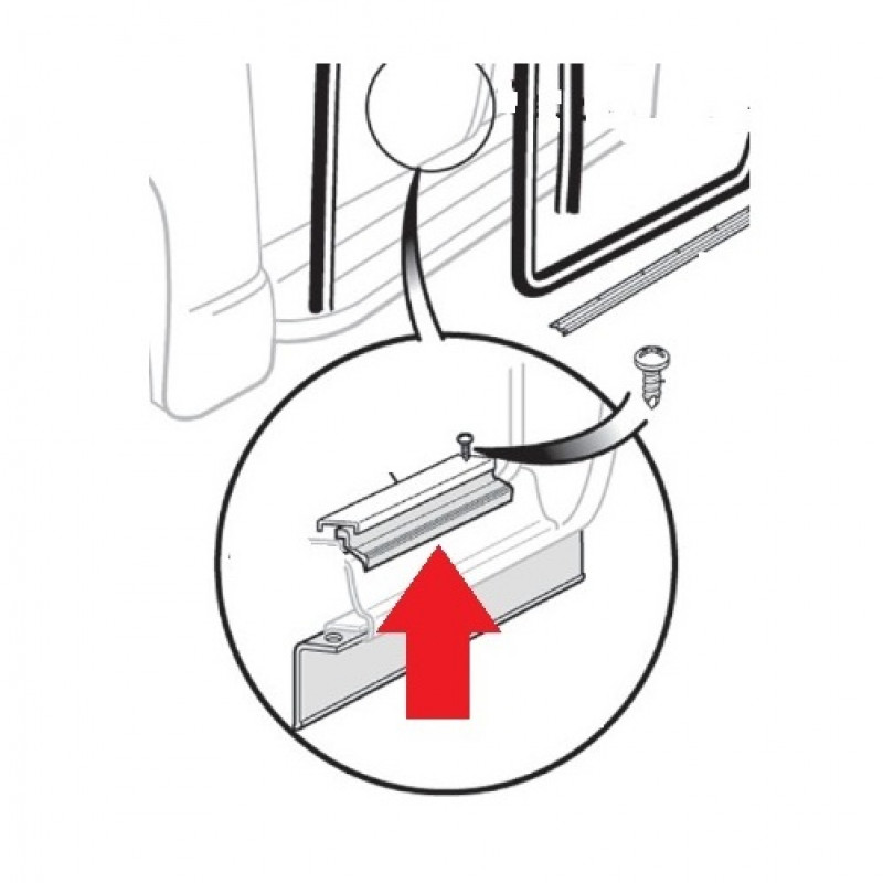 Borracha Inferior da Porta (Par) 50 á 55