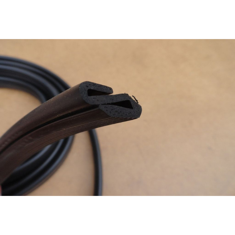 Borracha Acabamento do Forro de Teto Interno Preta Chev Brasil 1963