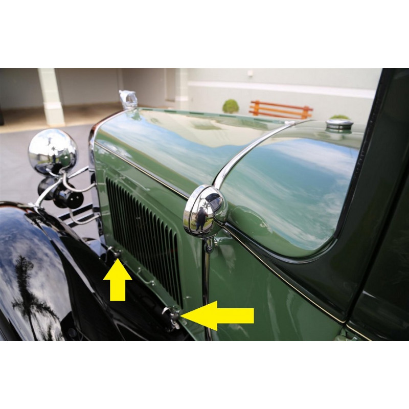 Borracha do Fixador do Capô Ford A 1928 a 1931 Fordinho Importada - Jogo