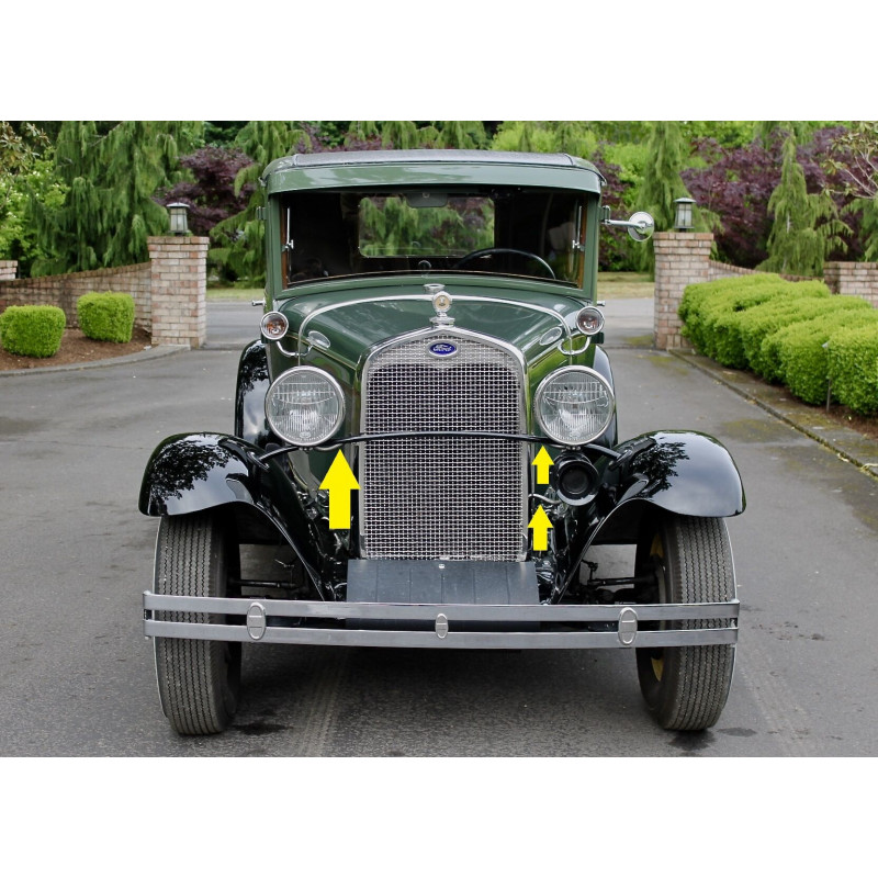 Borracha Acabamento do Flexivel Farol Buzina Ford A 28 a 31 - Jogo