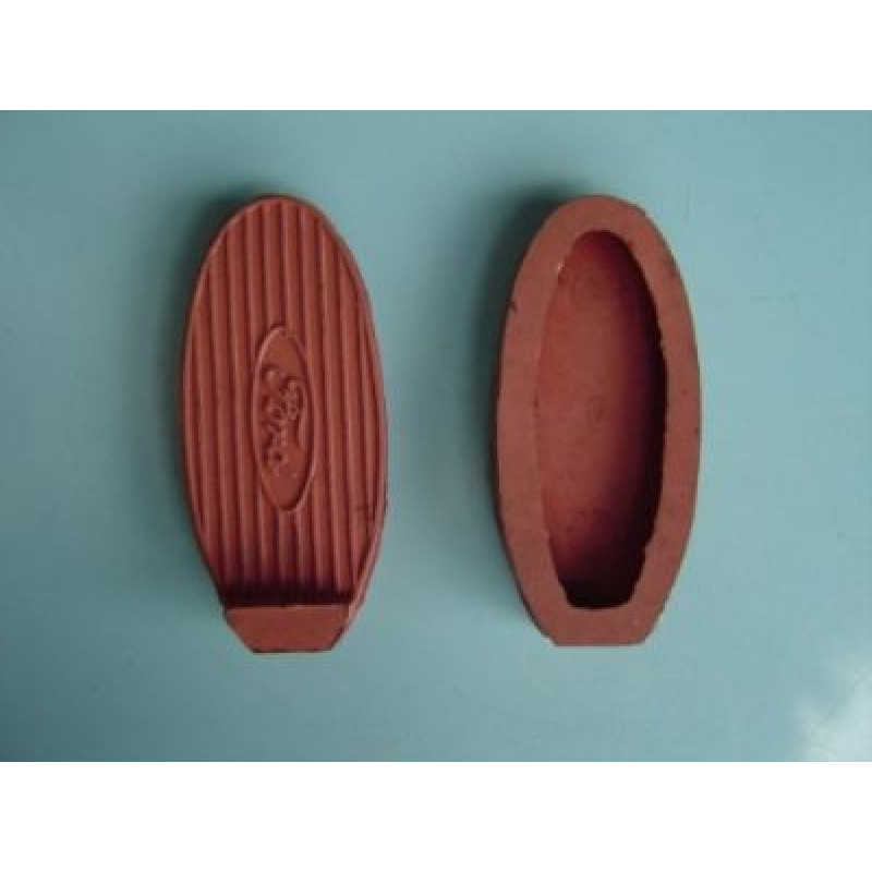 Borracha Freio/Embreagem Fordinho 28 à 31 Vermelho - Par