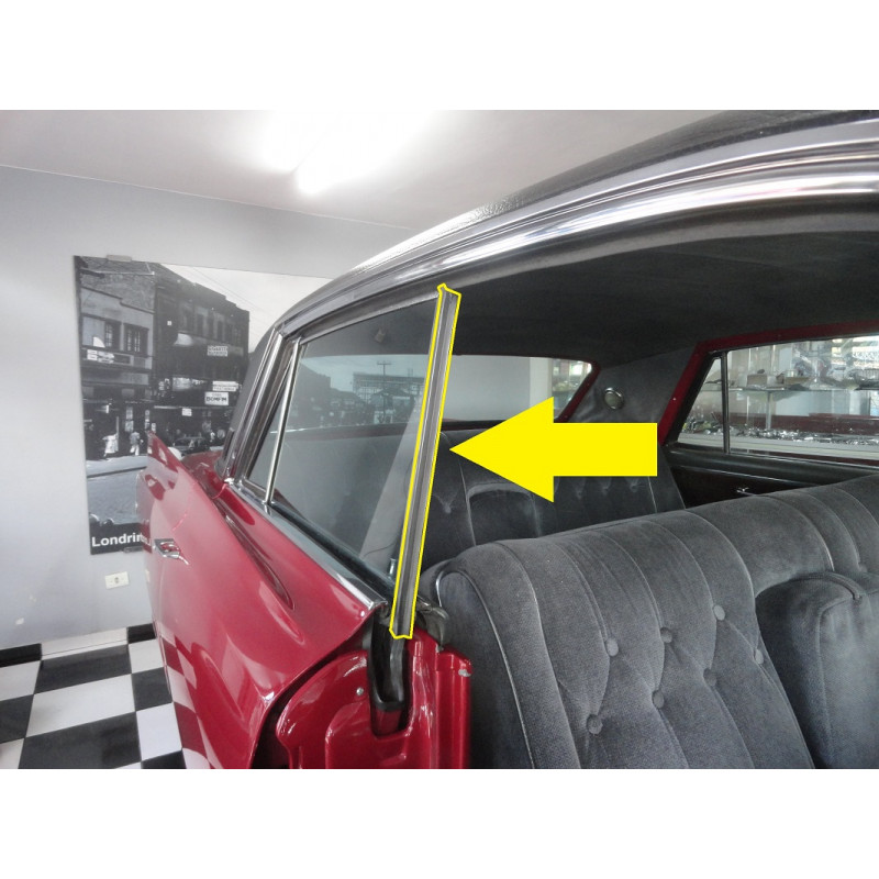 Borracha Entre Vidros Cadillac Pontiac Buick Oldsmobile 1958 a 1964 2 Portas Hardtop Conversível - Par