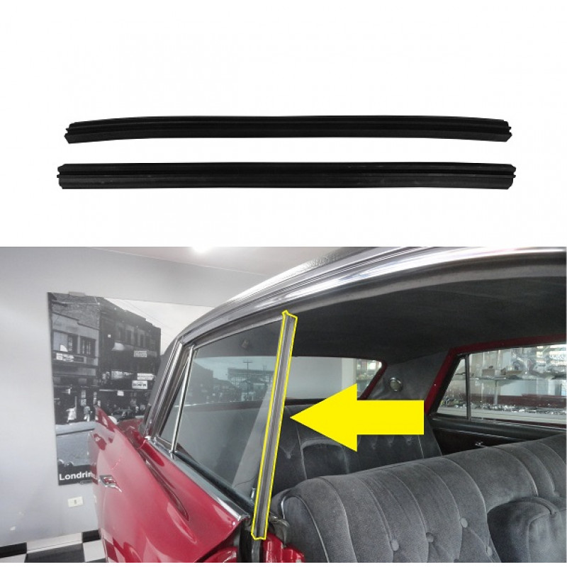 Borracha Entre Vidros Cadillac Pontiac Buick Oldsmobile 1958 a 1964 2 Portas Hardtop Conversível - Par