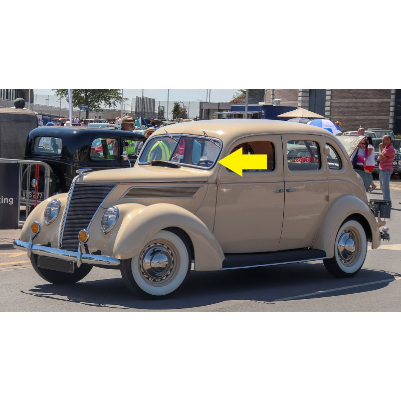 Borracha Externa do Quadro do Parabrisa Ford 1937 a 1939 Carro Fechado