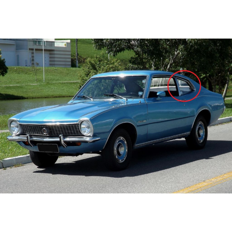 Borracha Janela Lateral Móvel Maverick 2 Portas - Par