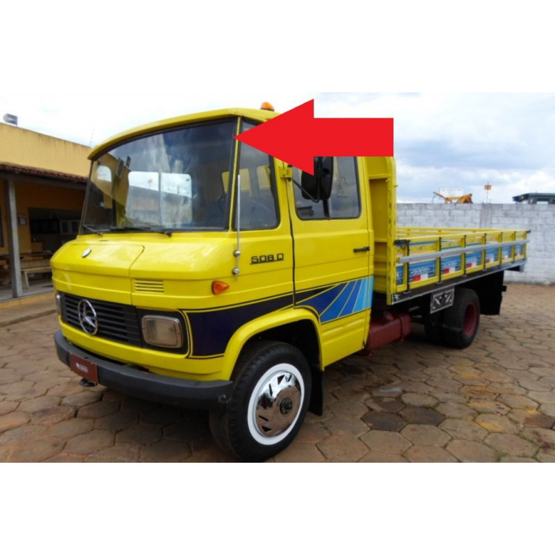 Borracha Parabrisa sem Friso Caminhão Mercedes 608 708 1973 à 1989 Autotravi