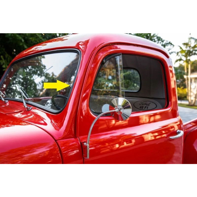 Borracha Parabrisa F-1 1948 a 1952 Importada Modelo Não Utiliza Friso