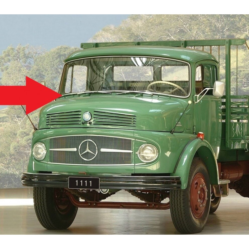 Borracha Parabrisa P/ Friso Caminhão Mercedes 1111 1113 Cabine Baixa