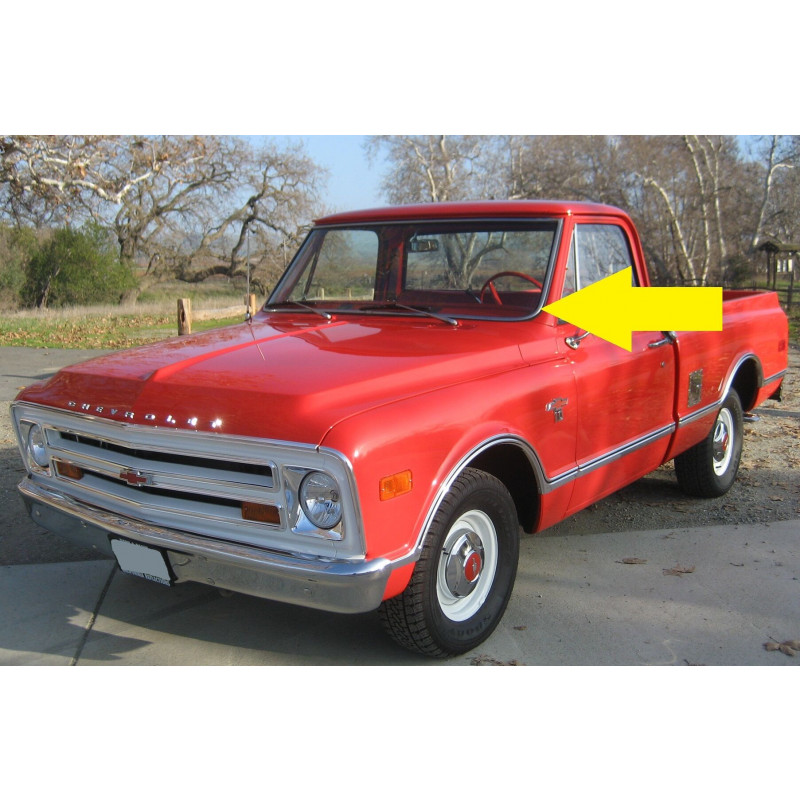 Borracha Parabrisa Pick Up Chevrolet 67 à 70 e GMC 67 à 69 AMERICANAS