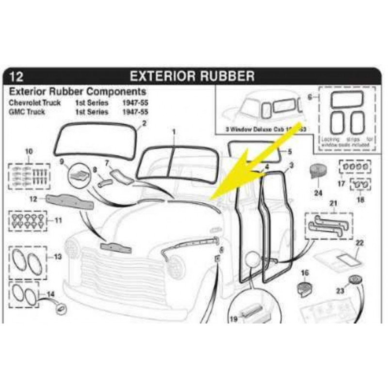 Borracha Parede Corta Fogo Bagre 54 à 55 - Par