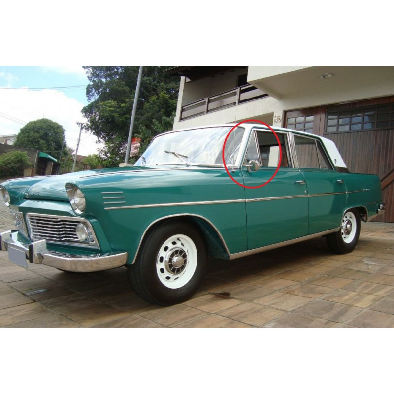 Borracha do Quebra Vento Dianteiro Aero Willys 1963 em diante Nova - Par