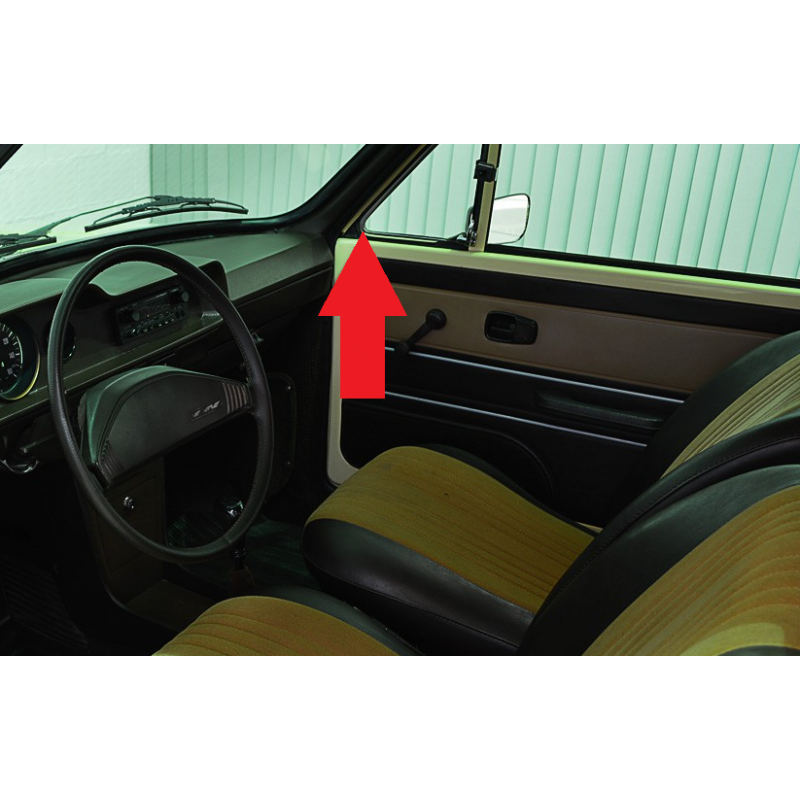 Borracha do Quebra Vento Dianteiro Direito VW Brasilia 79 em Diante Unitária 