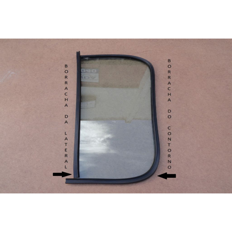 Borrachas do Quebra Vento Traseiro Veraneio 64 à 88 Nova - Par