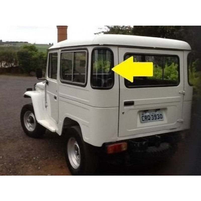 Borracha Vidro Canto Jeep e Perua 68 em Diante
