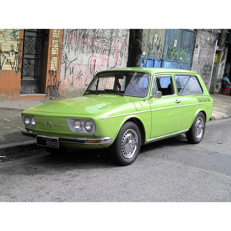 Borracha Vidro Vigia Traseiro Variant I até 1977 Sem Friso