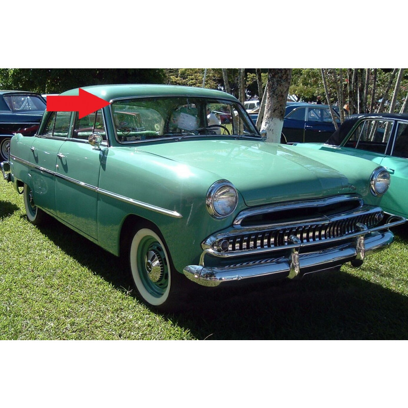 Borracha Parabrisa Aero Willys Bolinha até 62