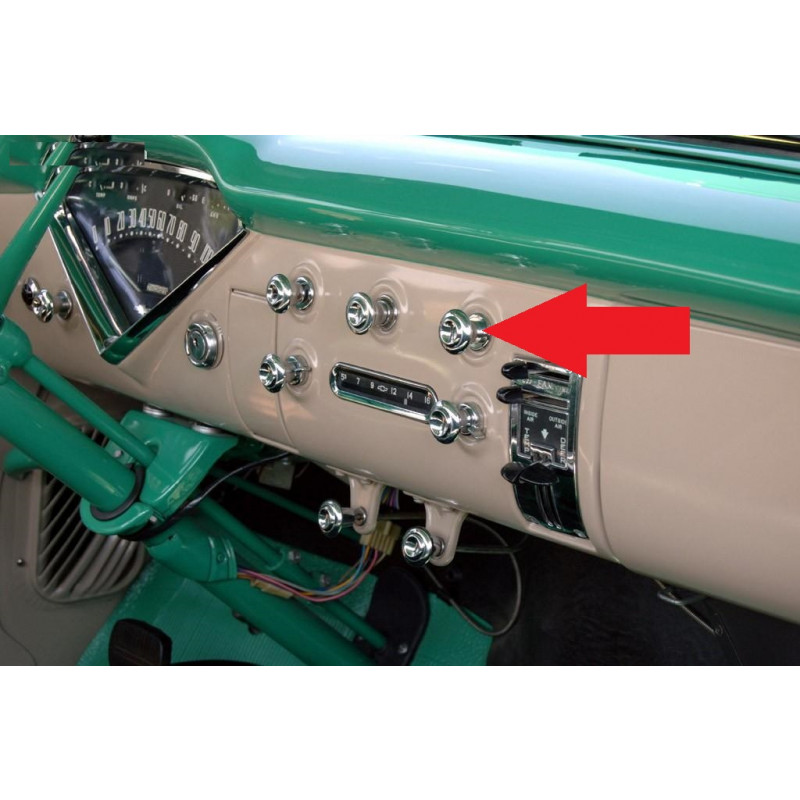 Botão do Painel Cromado Novo Chevrolet Brasil