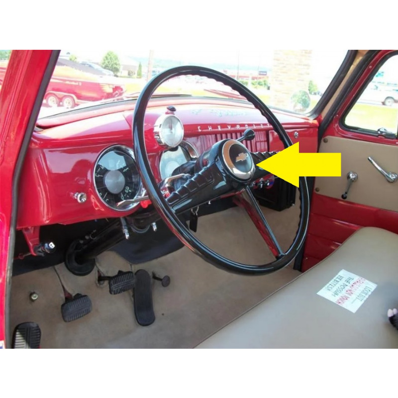 Botão do Volante Chevrolet Boca de Bagre 1954 a 1955 Importado Novo
