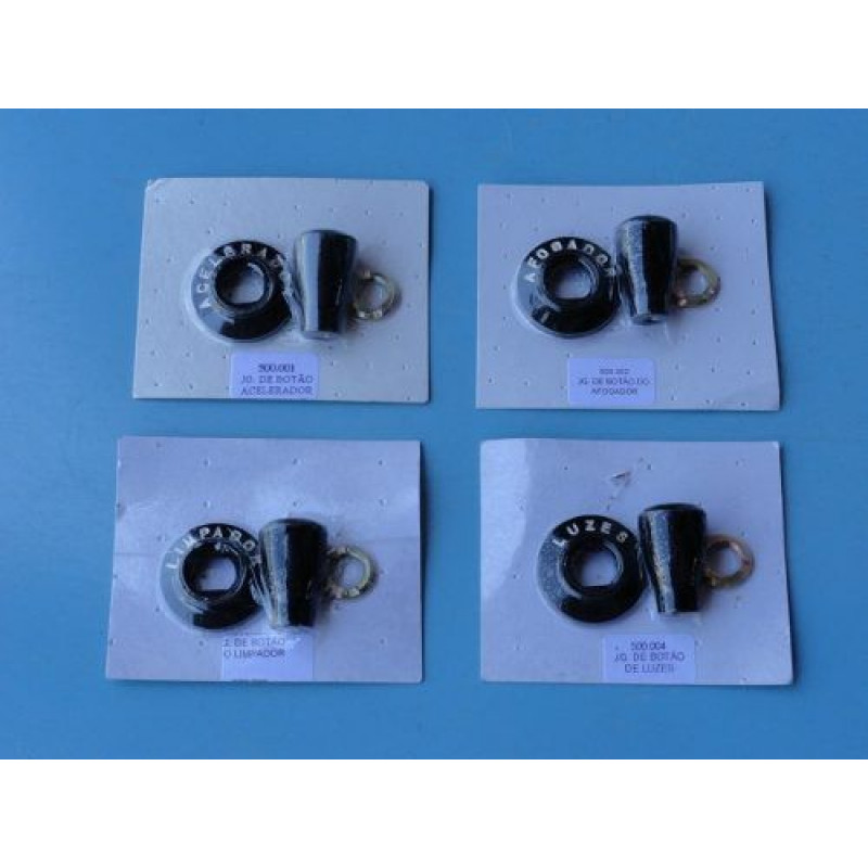 Botões do Painel Rural F-75 - Jogo 4 Peças