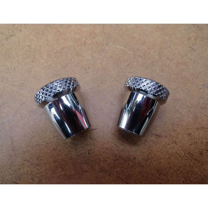 Botão do Trinco Basculante Fusca Cromado Novo - Par