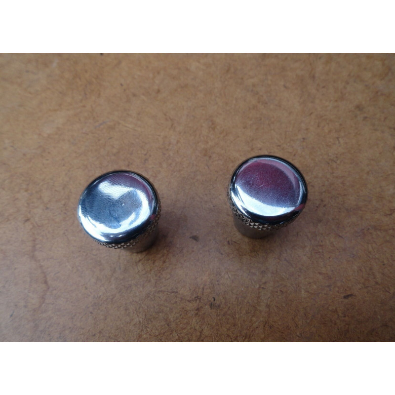 Botão do Trinco Basculante Fusca Cromado Novo - Par