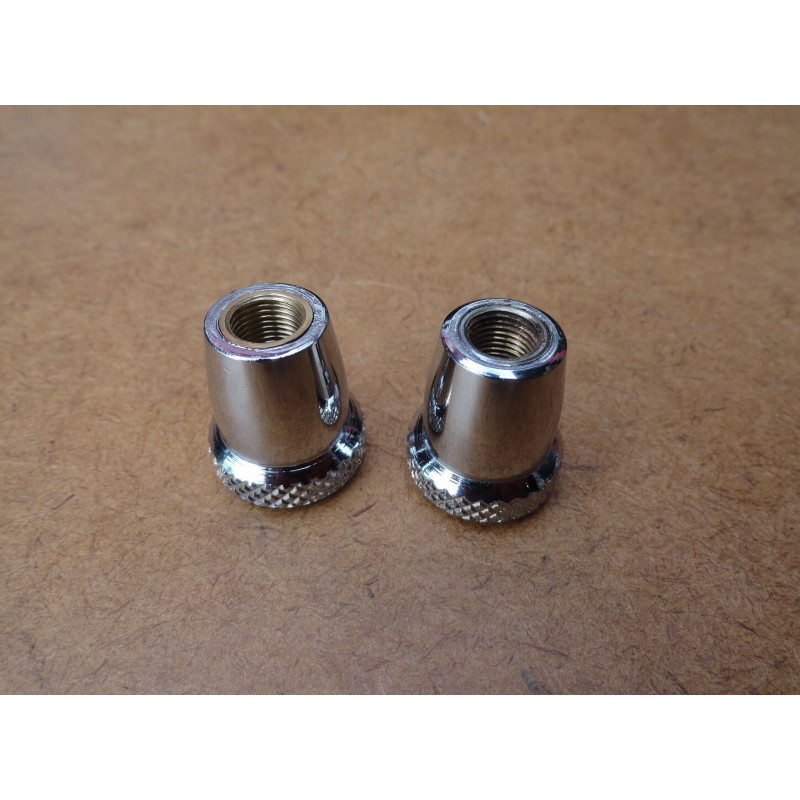 Botão do Trinco Basculante Fusca Cromado Novo - Par