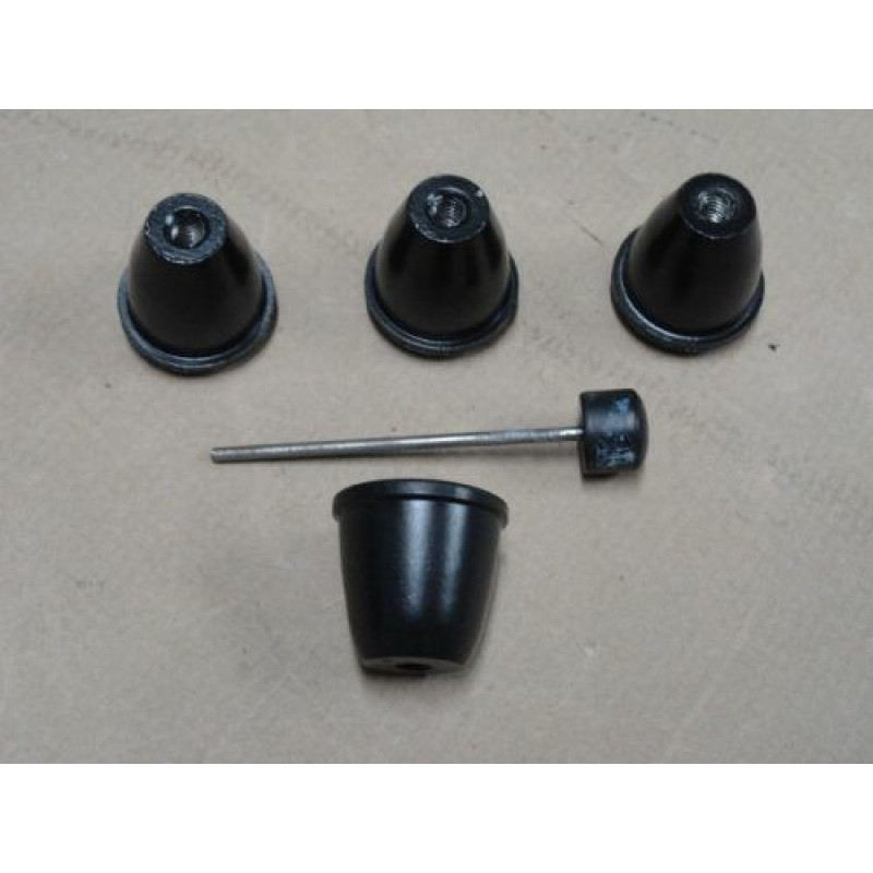 Botão com Esguicho Fusca até 70 Preto