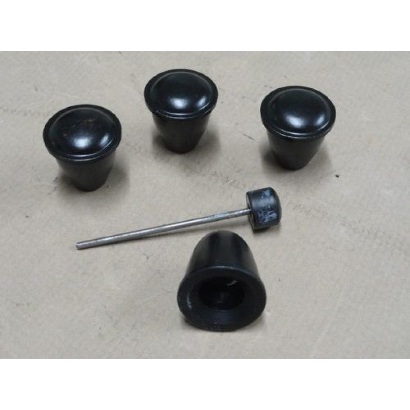 Botão com Esguicho Fusca até 70 Preto