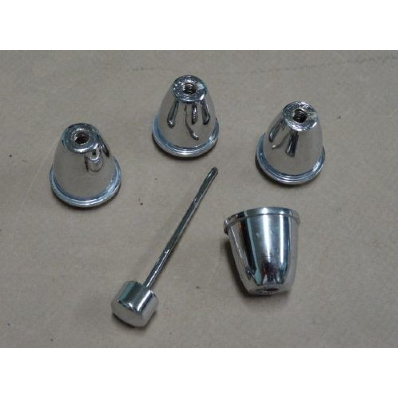 Botão com Esguicho Fusca até 70 Cromado