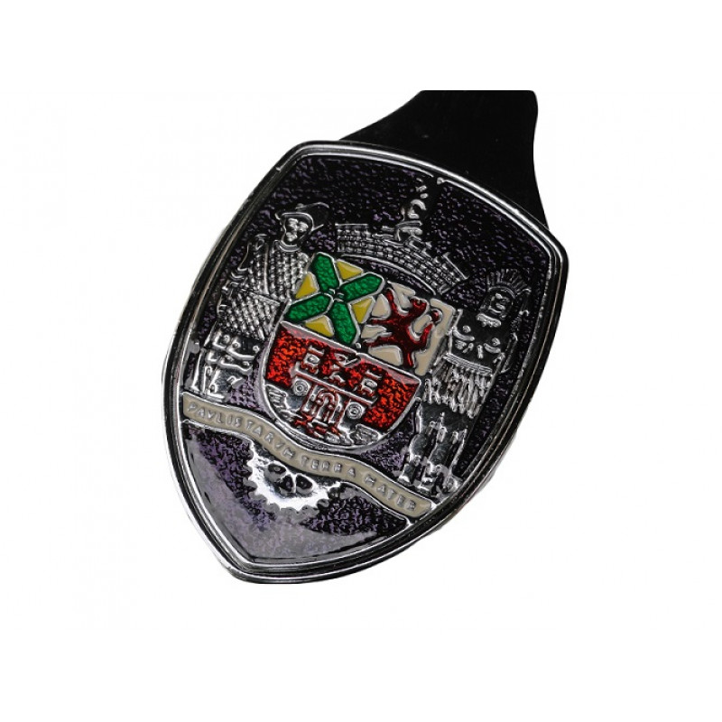 Emblema Brasão Capô com Moldura Paulistarum Roxo Fusca até 1966