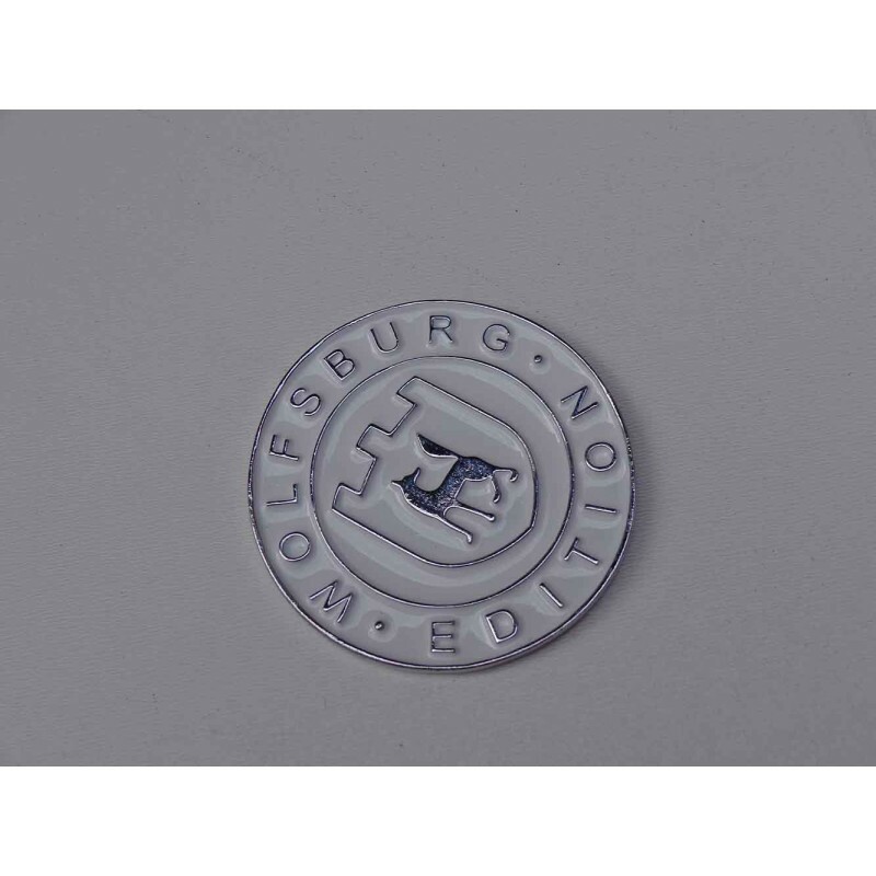 Emblema Brasão Wolfsburg Edition Branco Volkswagen