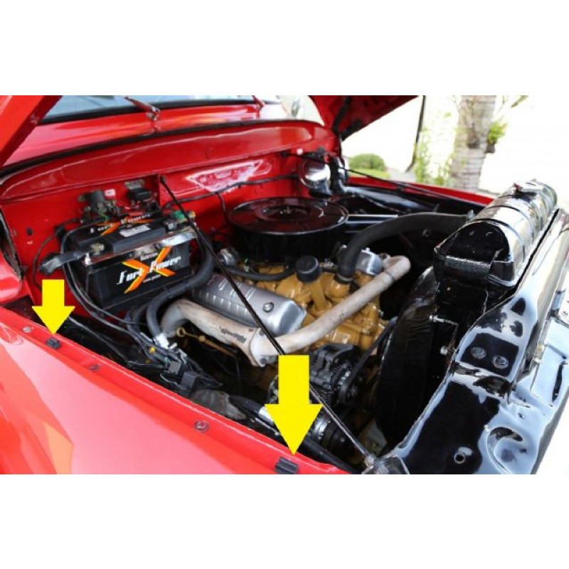 Calço do Capô F-100 F-350 F-600 53 à 61 - Jogo