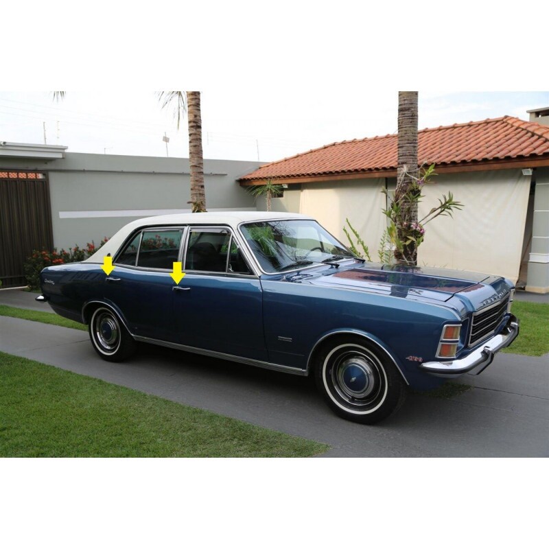 Calço Maçaneta Externa Opala e Caravan 1969 a 1984 - Par