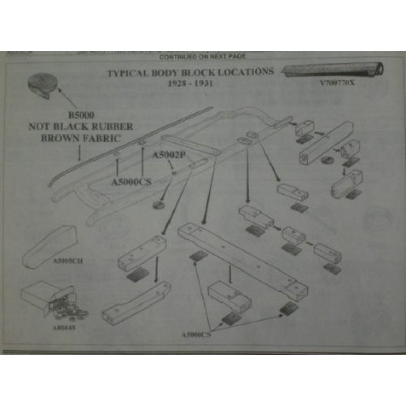 Calço Carroceria Madeira Ford Model A 28 A 1929 Carro Aberto - Jogo