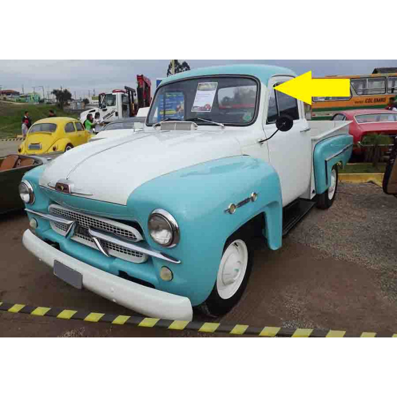 Calha Chuva Quebra Vento Chevrolet Brasil 1958 A 1963 Par Cromado Usado