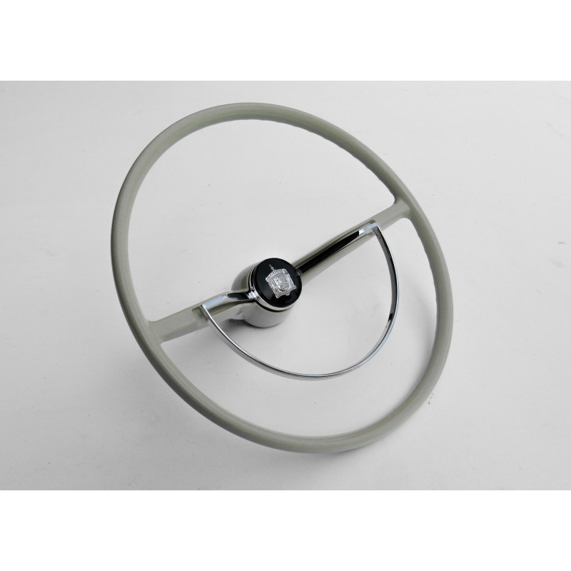 Volante Cálice Fusca até 73 Marfim Completo Novo Estria Grossa Reprodução