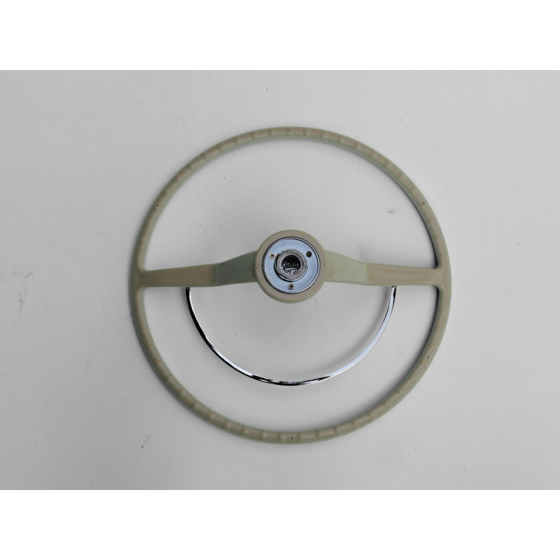 Volante Cálice Fusca até 73 Marfim Completo Novo Estria Grossa Reprodução