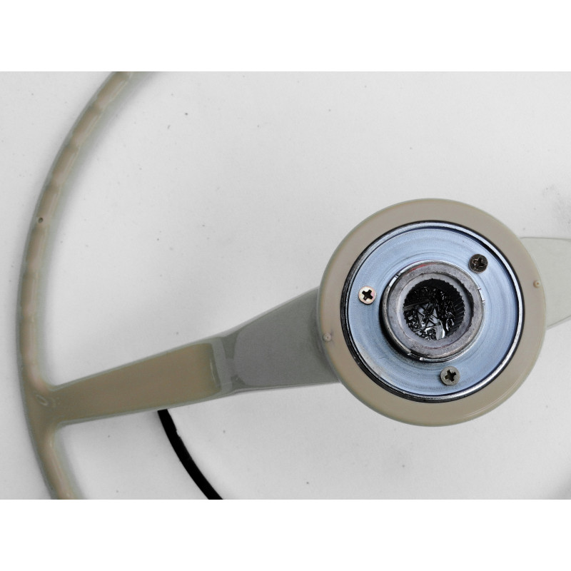 Volante Cálice Fusca até 73 Marfim Completo Novo Estria Grossa Reprodução