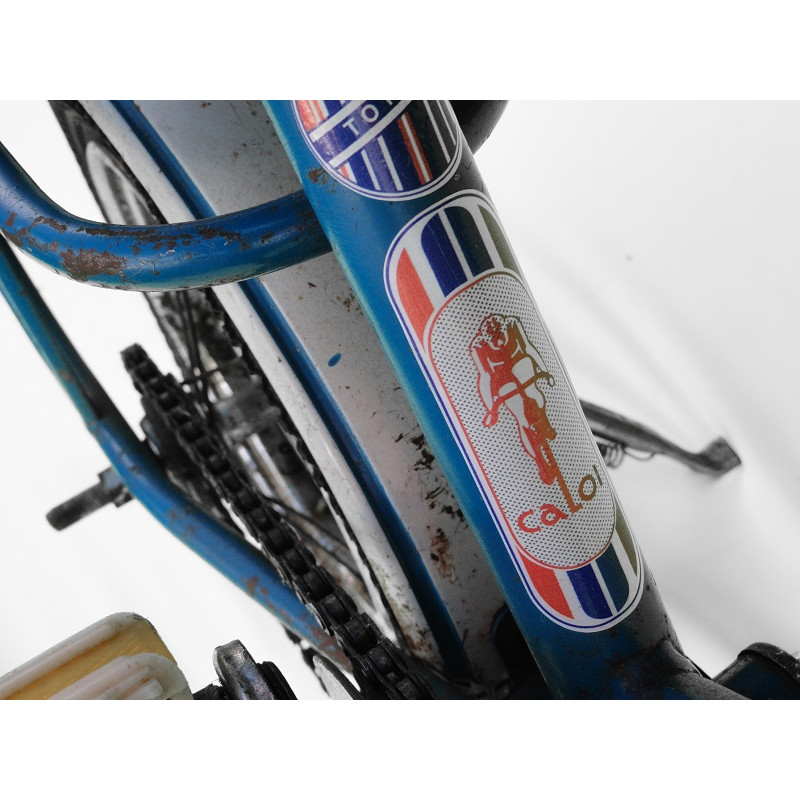 Bicicleta Antiga Caloi Totica Aro 10 Azul Original Usada