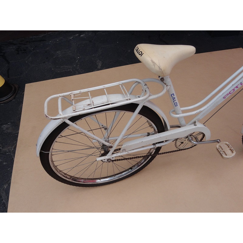 Bicicleta Antiga Feminina Poti Caloi Aro 26 Branca Original Década 80