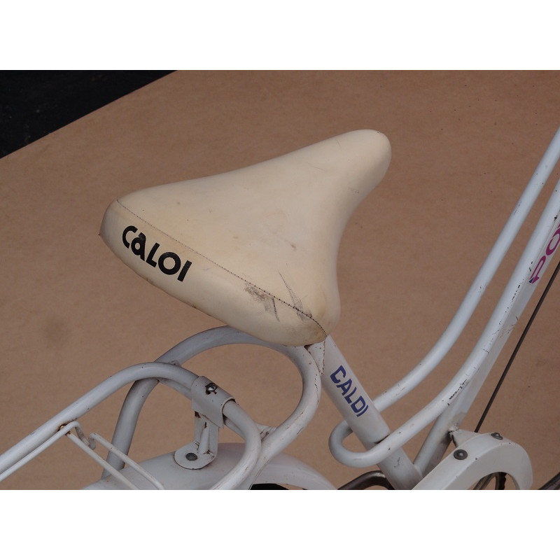Bicicleta Antiga Feminina Poti Caloi Aro 26 Branca Original Década 80