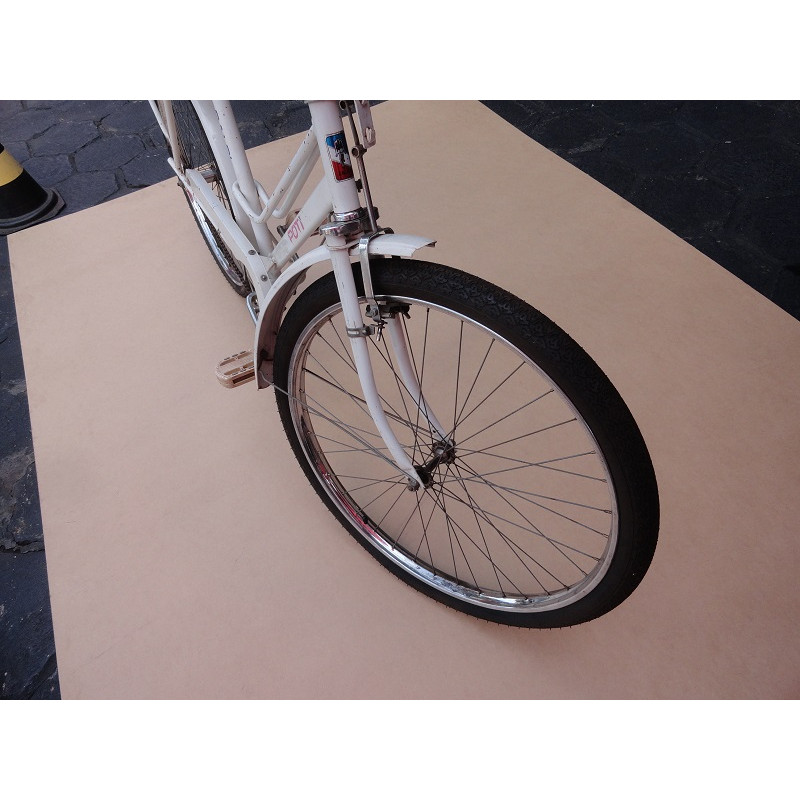 Bicicleta Antiga Feminina Poti Caloi Aro 26 Branca Original Década 80