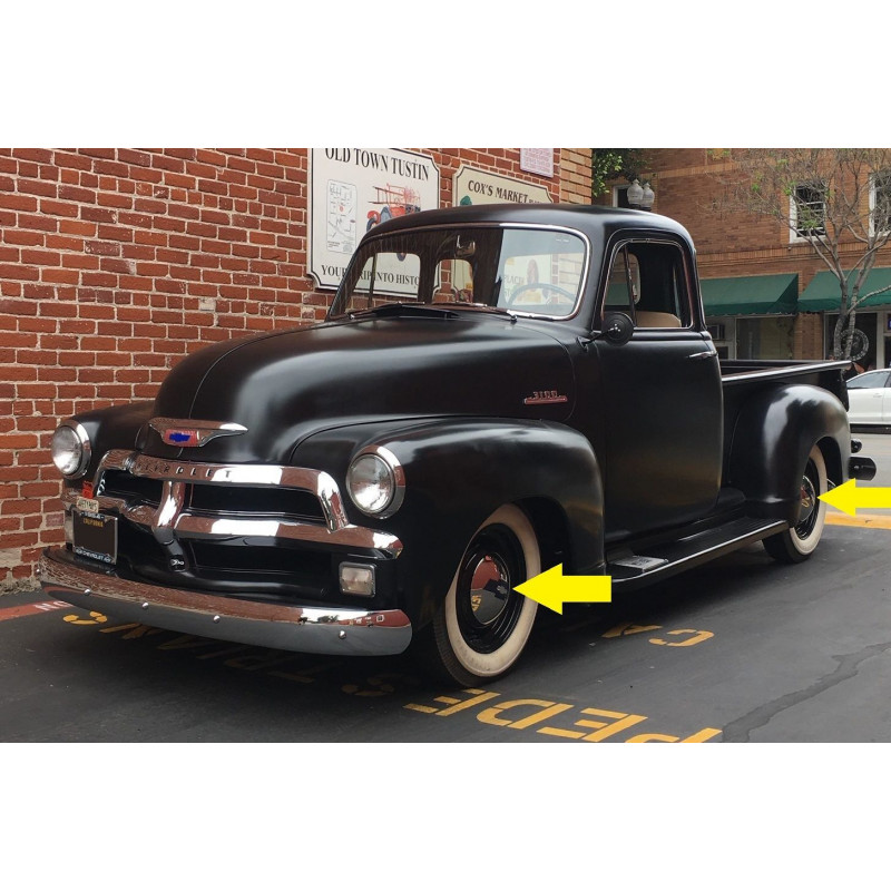 Calota Cromada Chevrolet Boca de Bagre 1954 e 1955 - Jogo