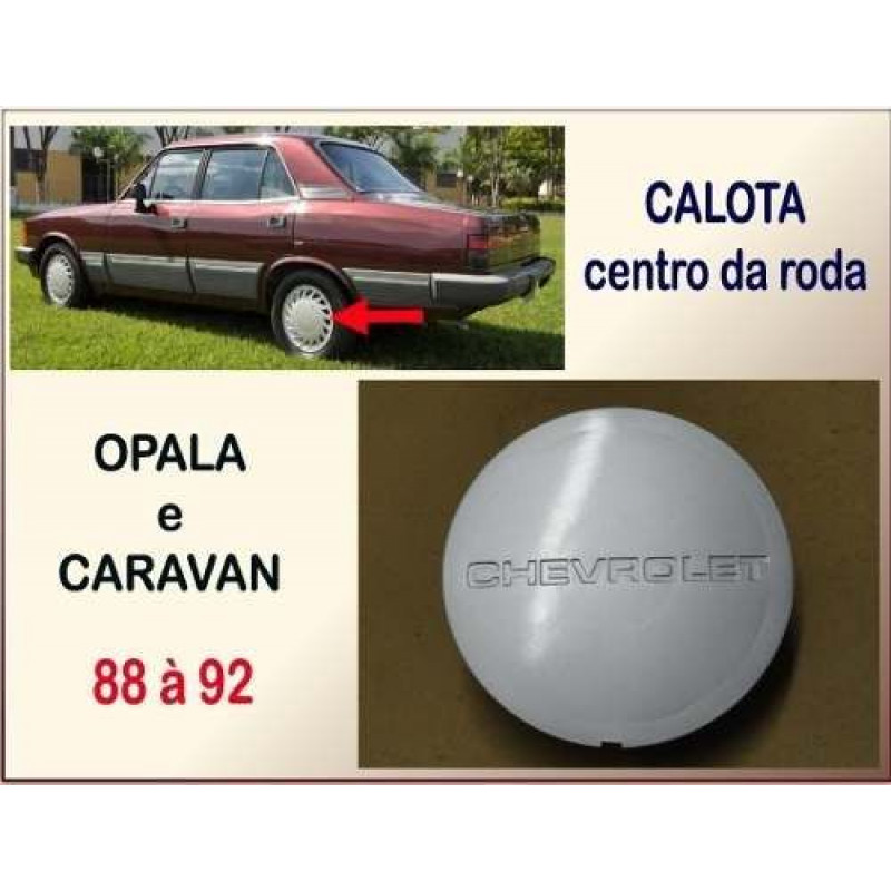 Calota Centro Roda Opala Caravan 88 à 92 - Unitário