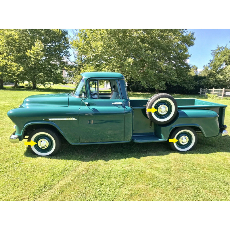 Calota Cromada Chevrolet Marta Rocha 1955 a 1956 - Jogo