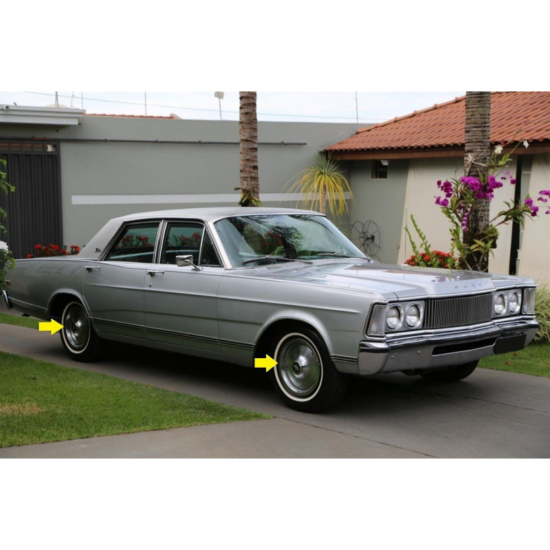 Calota Ford Landau Galaxie Ltd 1976 em Diante Alumínio - Jogo