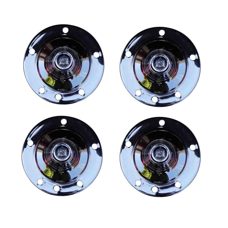 Calota Viagem 5 Furos Fusca 1200 1300 1500 1600 Cromada - Jogo